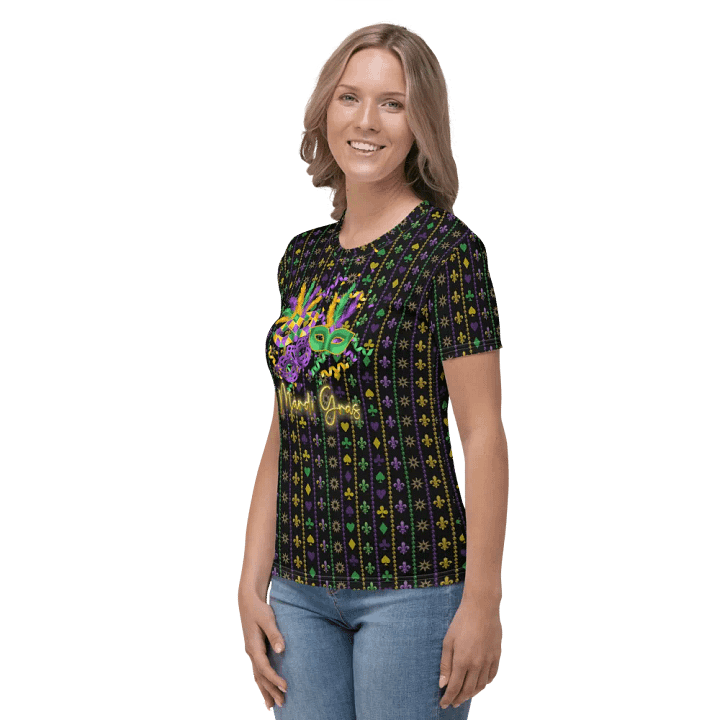 Mardi Gra All Over Print T-shirt product image (2)
