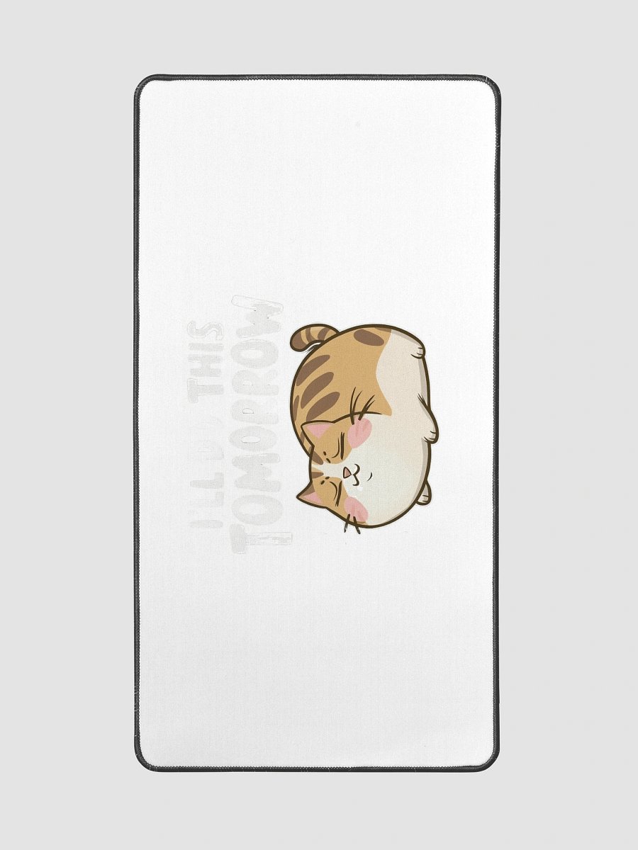 Funny Lazy Cat -'I'll Do This Tomorrow' Minimalist Procrastination Humor product image (2)