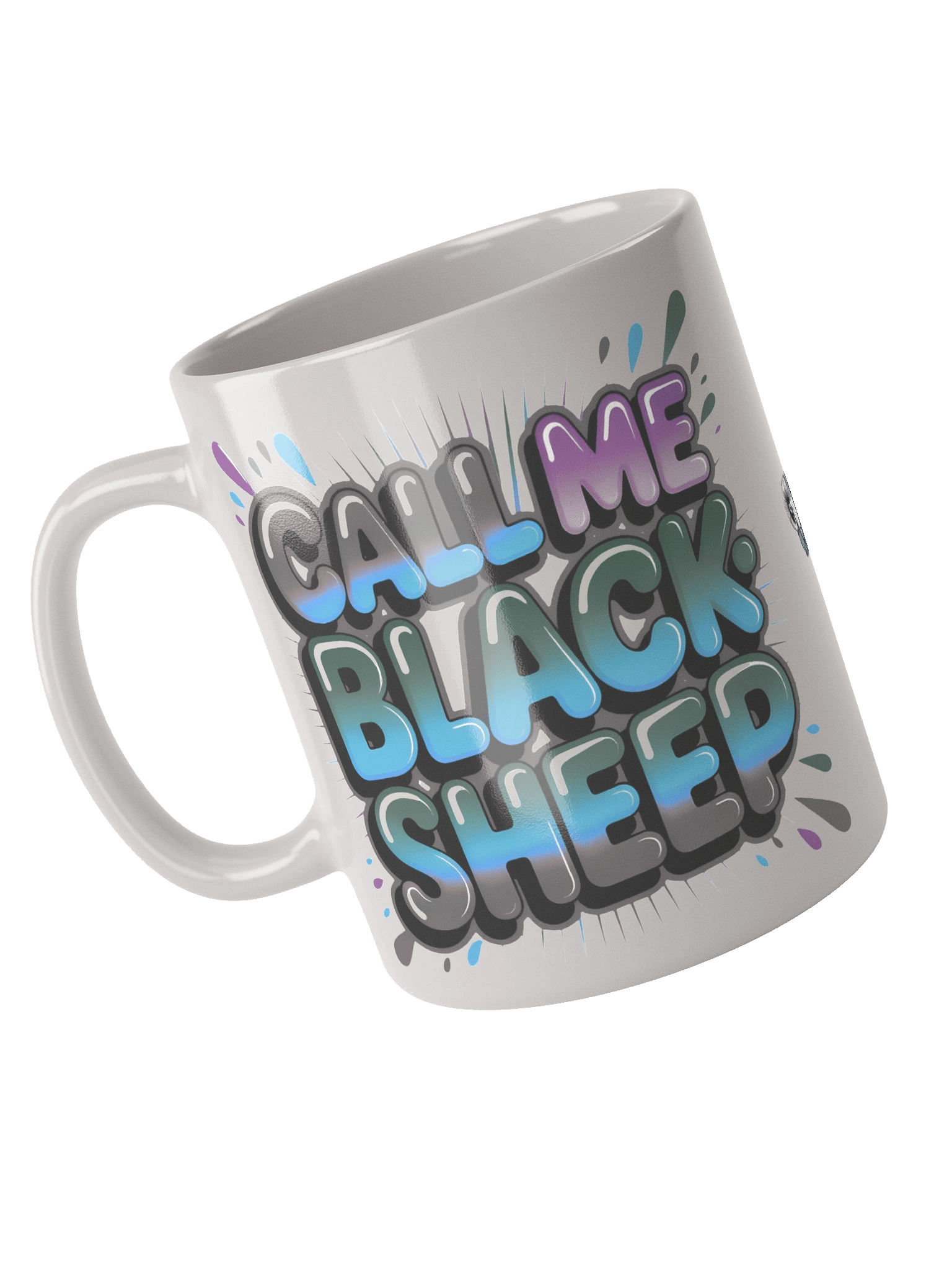 Dark Call Me Blacksheep White Glossy Mug product image (4)