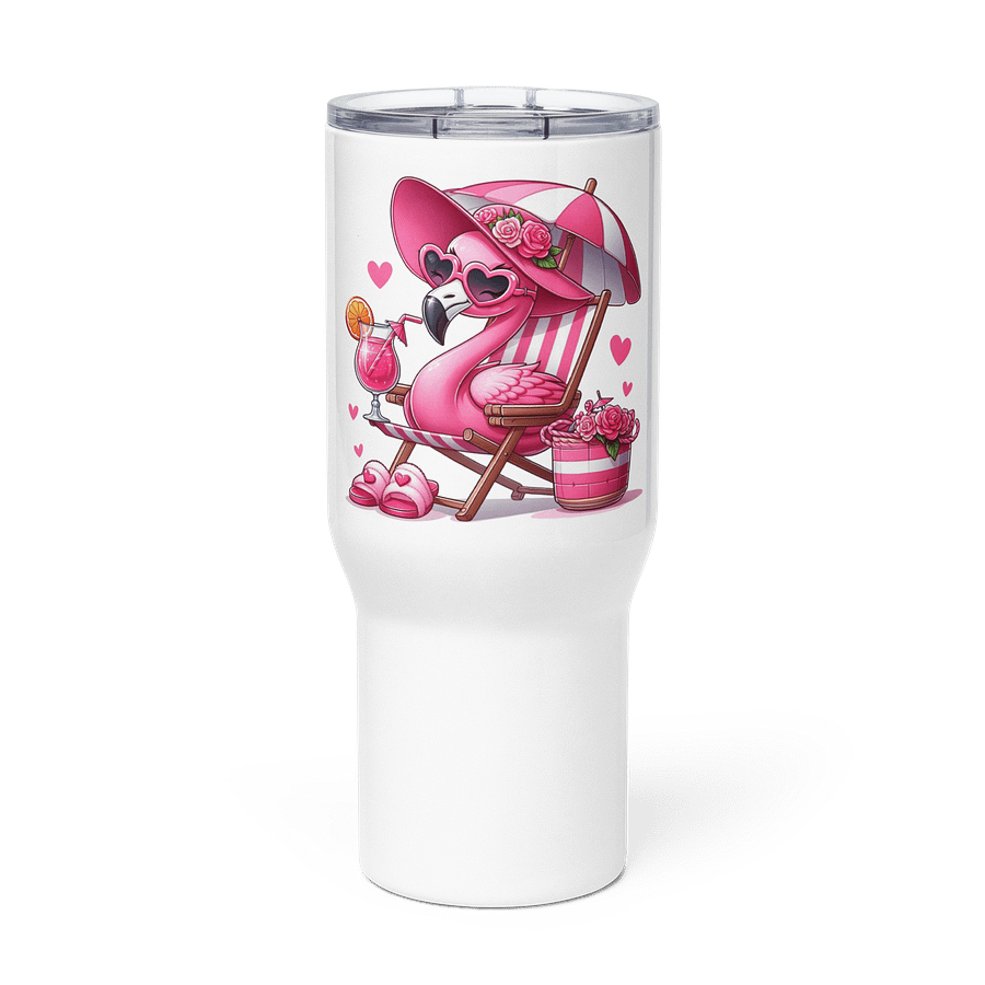 Tropical Flamingo Paradise Travel Mug product image (3)