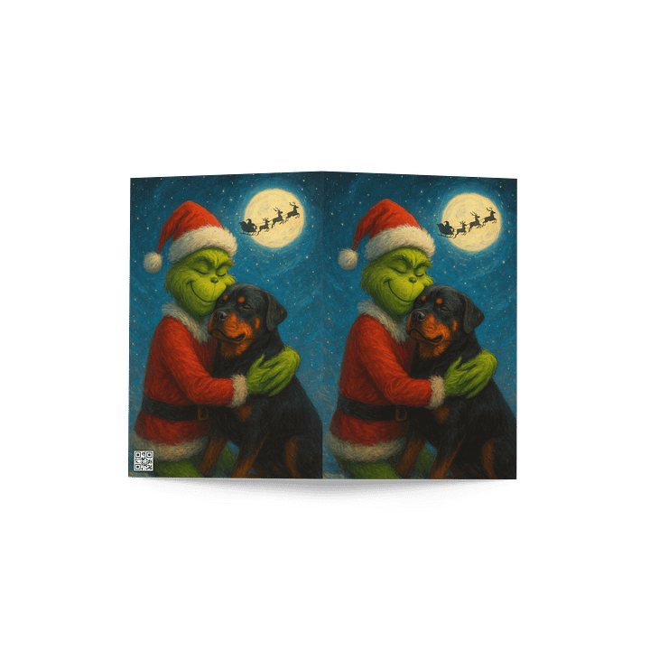 The Grinch Who Stole A Rottweiler Greeting Card product image (4)
