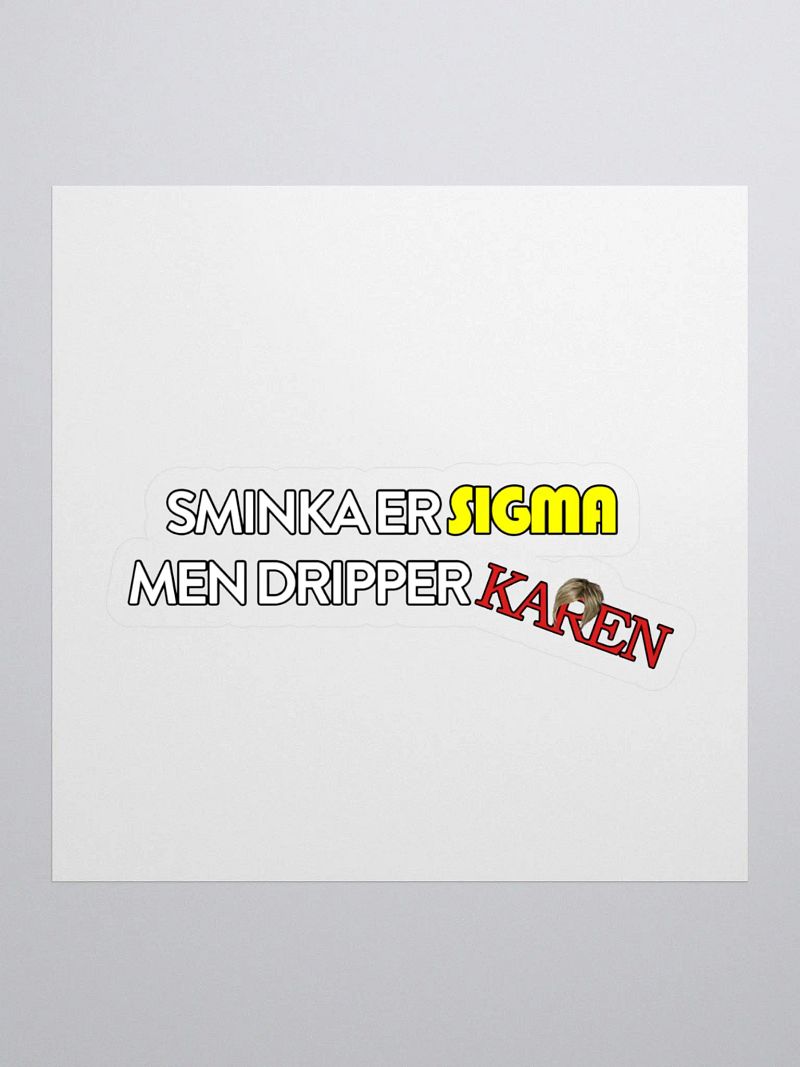 SIGMA KAREN Kiss Cut Stickers