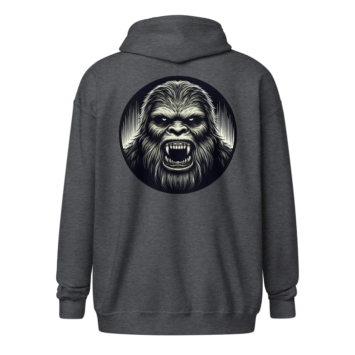 ANGRY BIGFOOT FACE ZIP HOODIE product image (6)