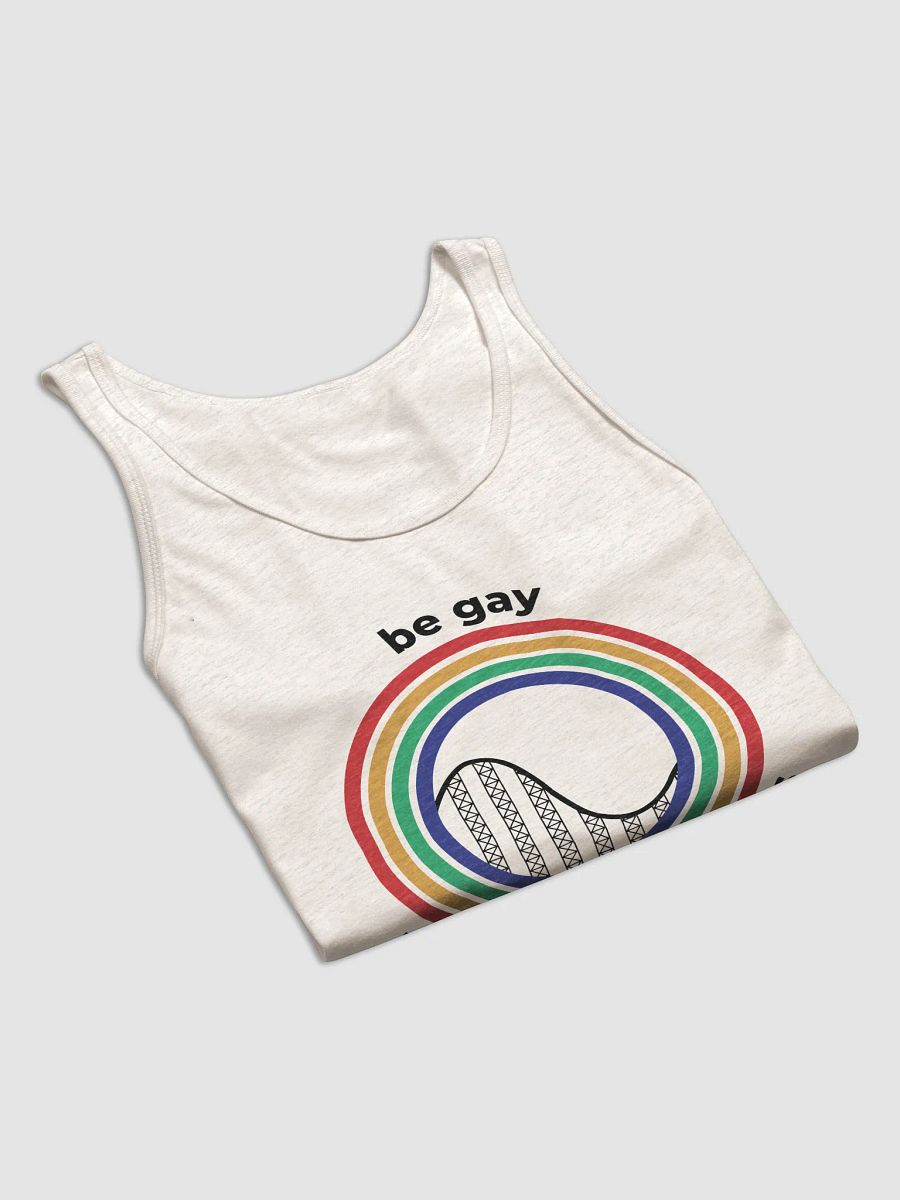 Be Gay Ride Roller Coasters Tank Top - Light product image (8)