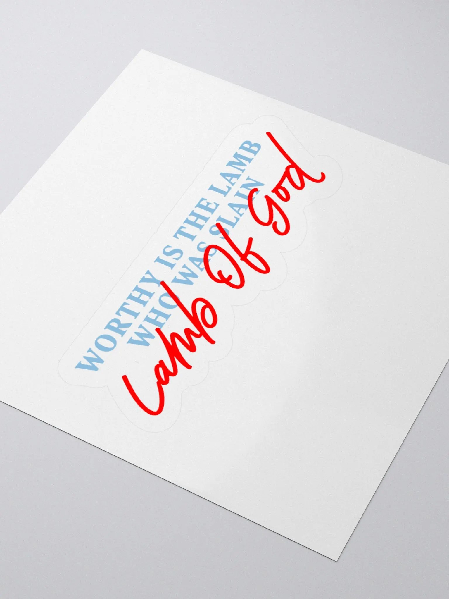 'Worthy Is The Lamb' sticker product image (3)