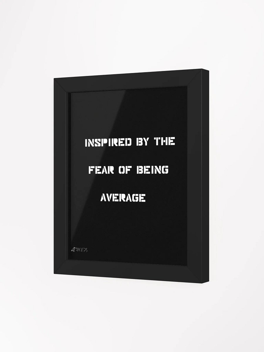 fear of being average (Black Frame) product image (1)