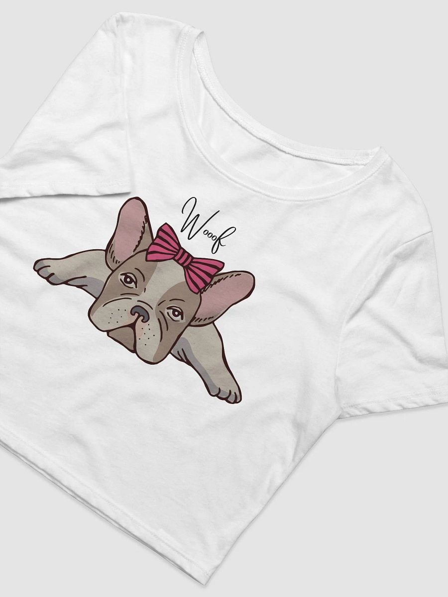 Girly French Bulldog Women's Crop Tee product image (7)