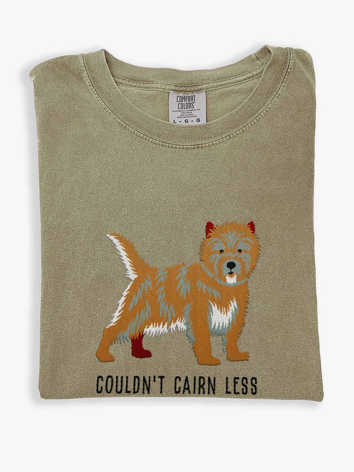 Couldn't Cairn Less T-Shirt(Embroidered) of a Cairn Terrier product image (1)