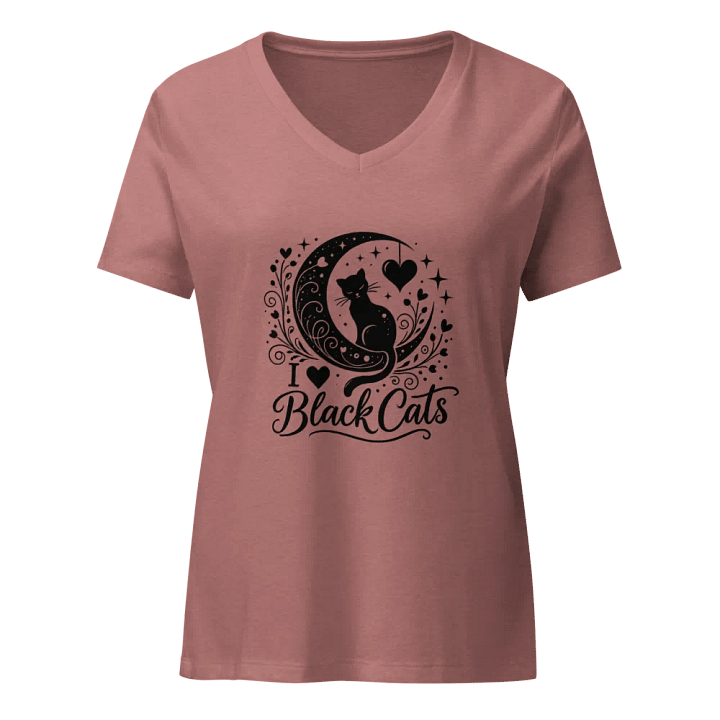 I Love Black Cats V-Neck (New Edition) product image (2)