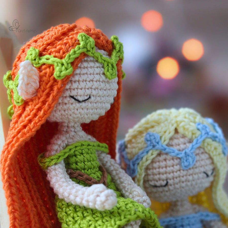 Amigurumi Pattern: Forest Magic Elf Elyndra & Lunithiel- Crochet Amigurumis Doll Pattern (digital download) product image (6)