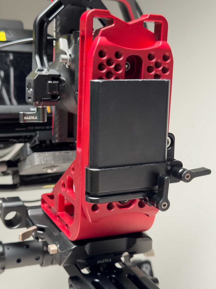 Heavy Duty Gimbal Bracket for DJI RS4 RS3 RS2 + Pro + L Bracket Connect™ Cheese Plate (RED) product image (7)