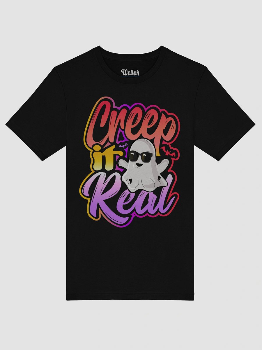 Creep It Real Halloween T-Shirt – Funny Ghost with Sunglasses and Graffiti Style product image (46)