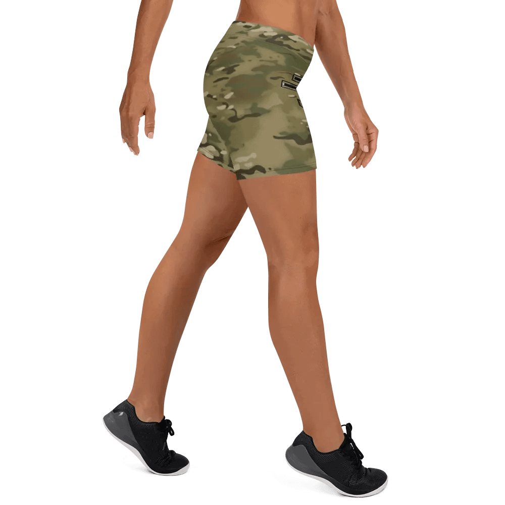 Faithful Camo: Proverb 3:25 Compression Shorts - Multicam product image (10)