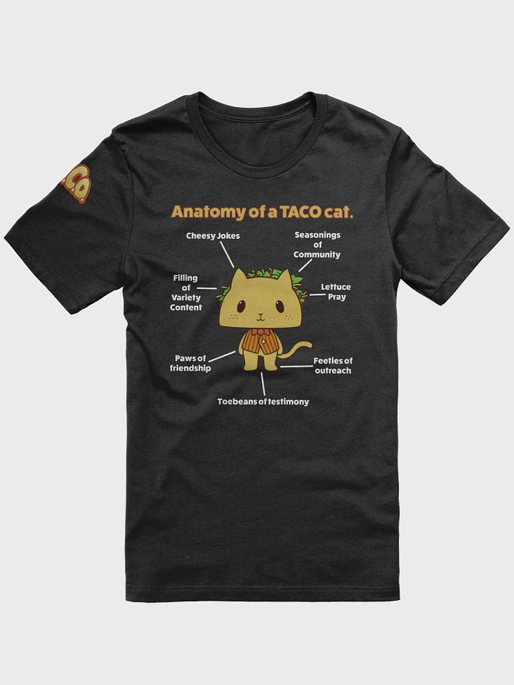 TACOcat Anatomy Tee (Dark Mode) product image (11)