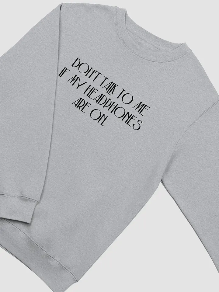 HEADPHONES ON (variant 5) printed crewneck product image (9)