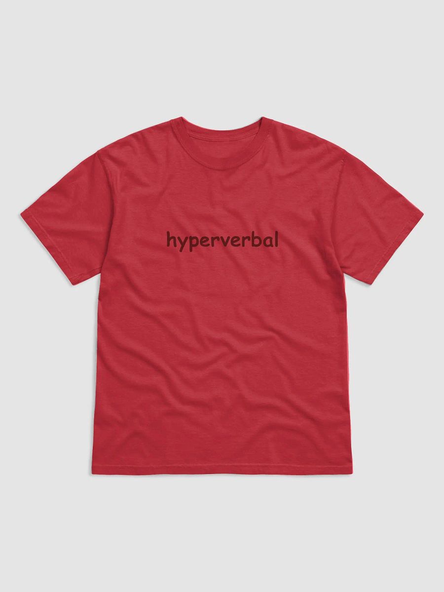 hyperverbal (comic sans, #5D1717) garment-dyed tee product image (33)
