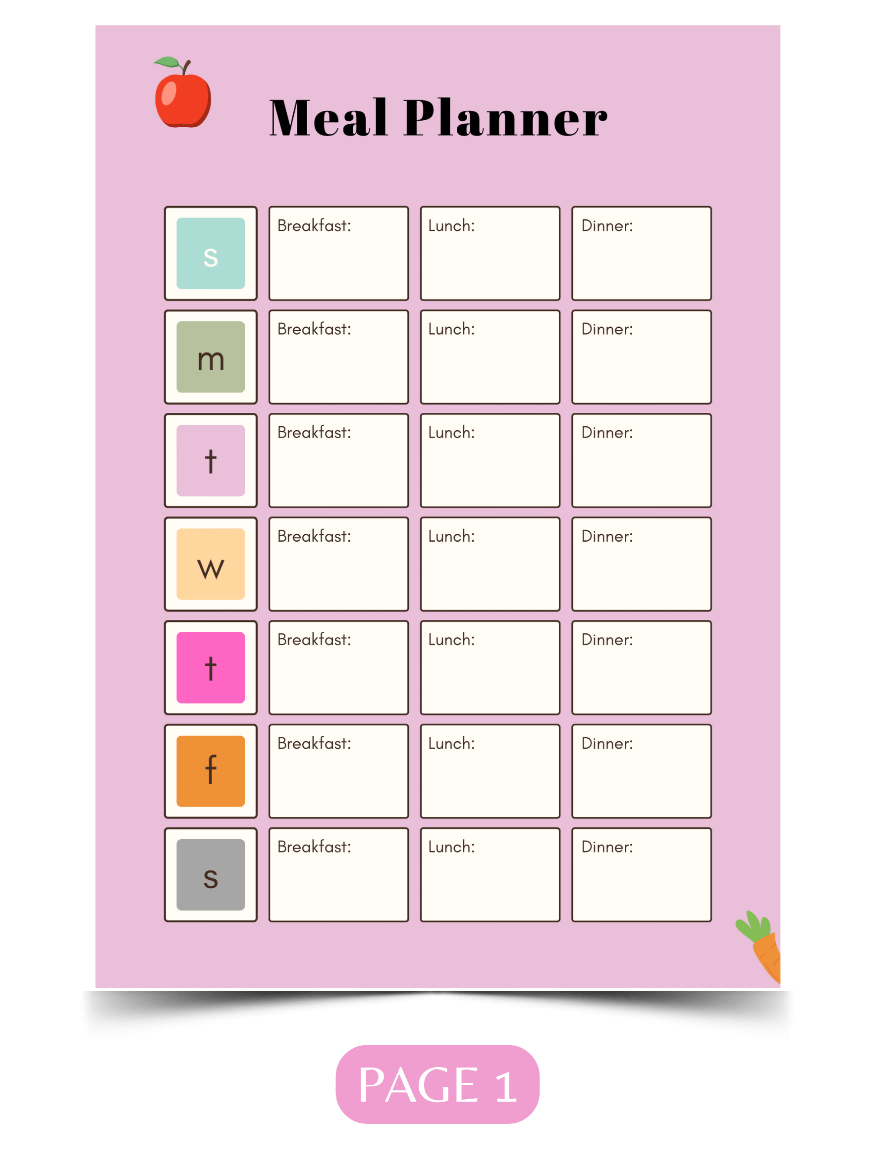 Healthy Habits Starter Pack: Meal Planner + 30-Day Challenge product image (2)