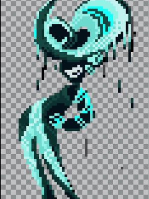I actually drew this guy in november, gonna be doing some videos on a couple of my old recordings ^__^ This timelapse of my favourite one that I drew the Cryptomancer. Whole speedpaint on youtube ^__^ #art #aseprite #creative  #characterdesign #pixelart #indiedev #fyp #frosty 