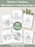 Printable Cute Yorkie Dog Fantasy Adventures Coloring Pages – 50 Fun Designs