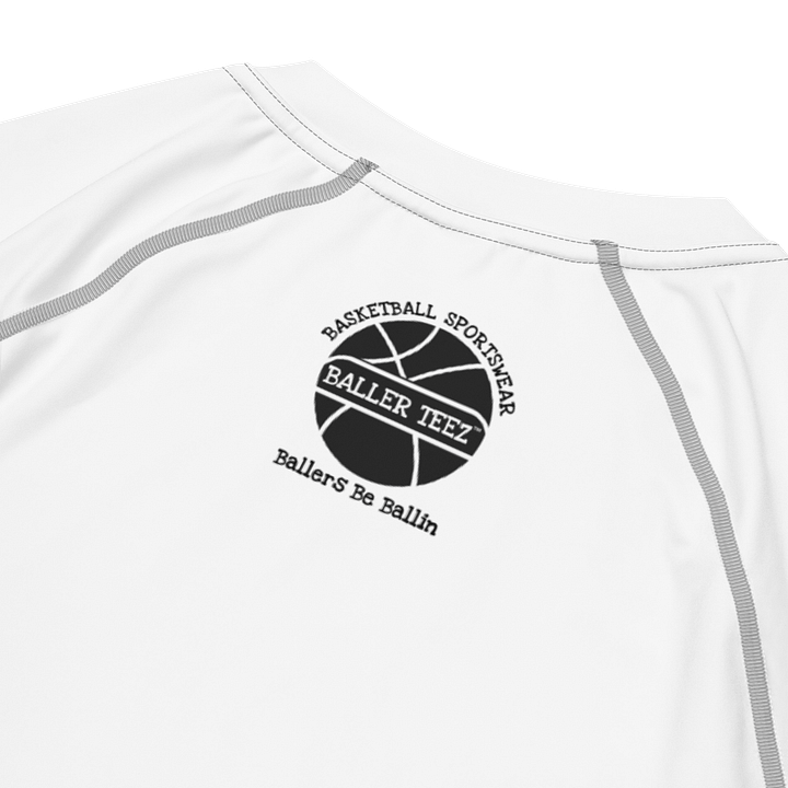 Men's Recycled Short Sleeve Rash Guard White Tee product image (2)