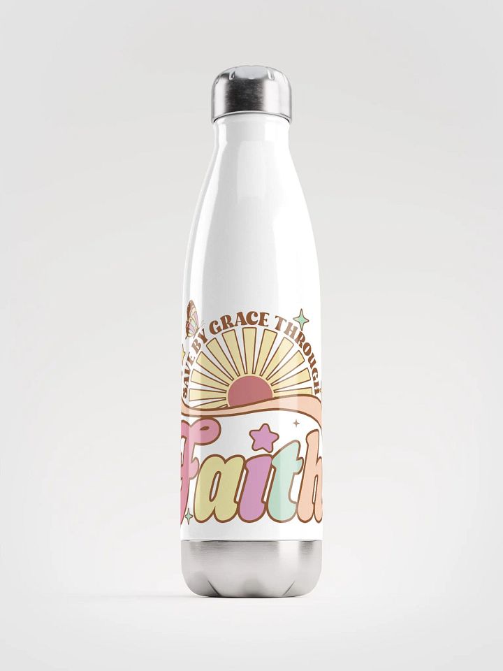 Saved by Grace Stainless Steel Water Bottle product image (1)
