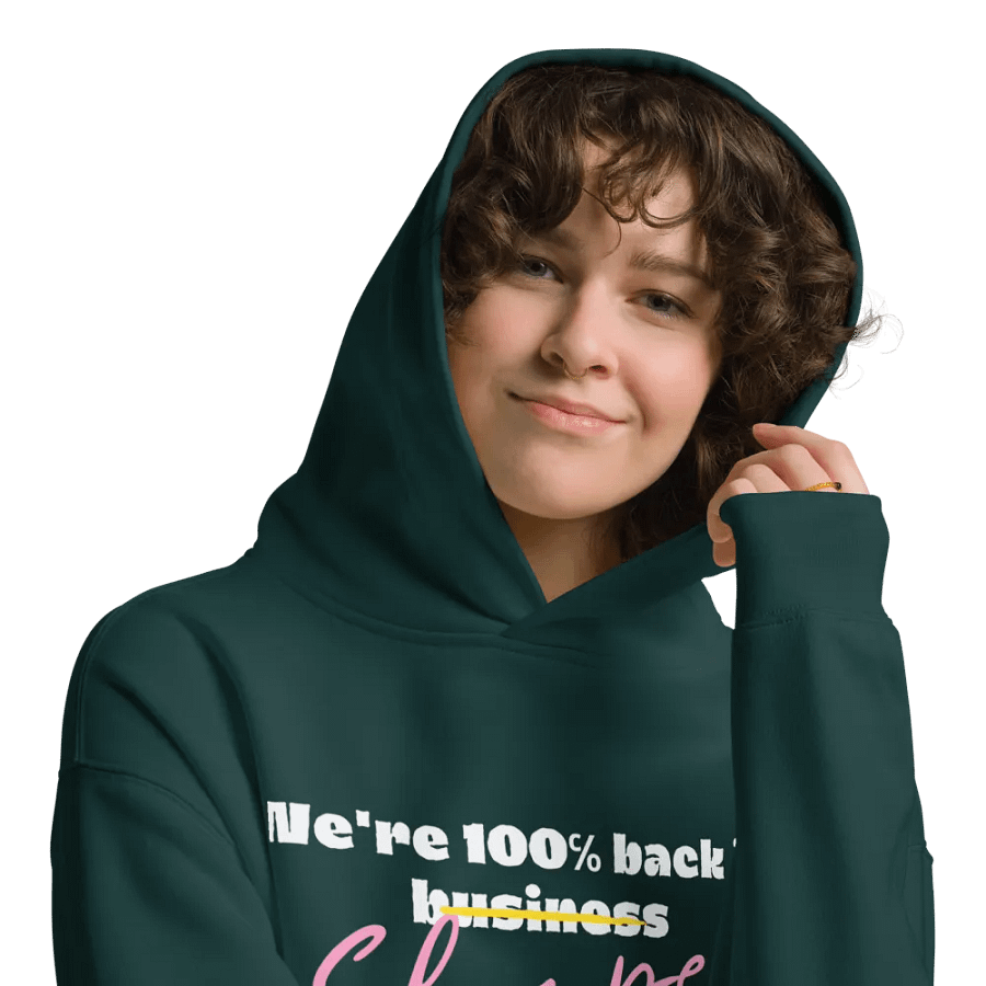 We're 100% back in shape hoodie product image (3)