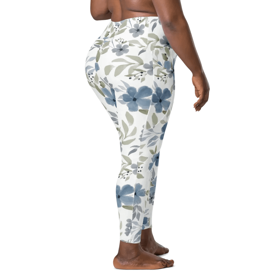 Blue Floral Bliss Leggings product image (12)