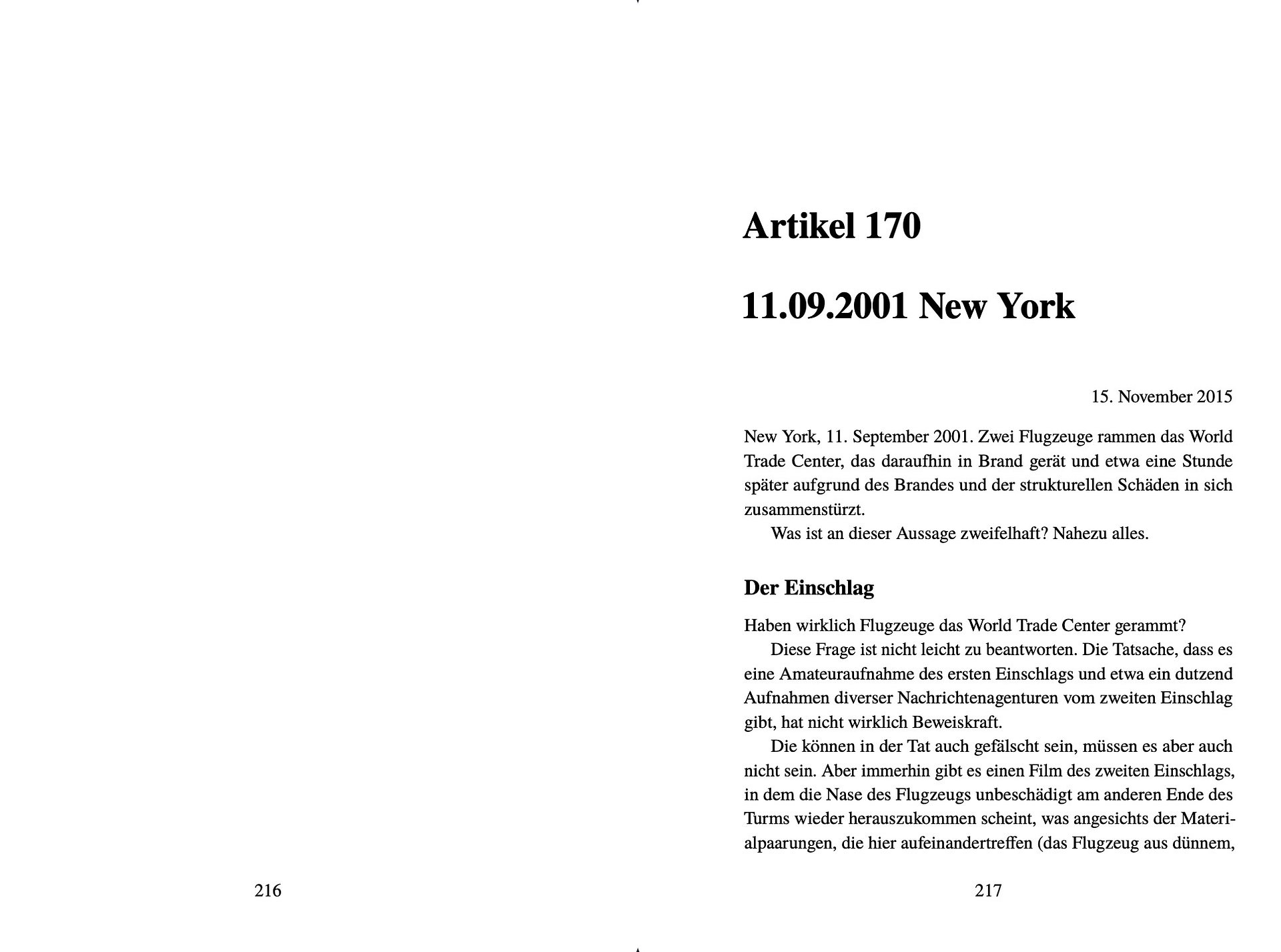 GT 1+7: JFK + 9/11 - Gedankenspiele Thema (pdf) product image (5)