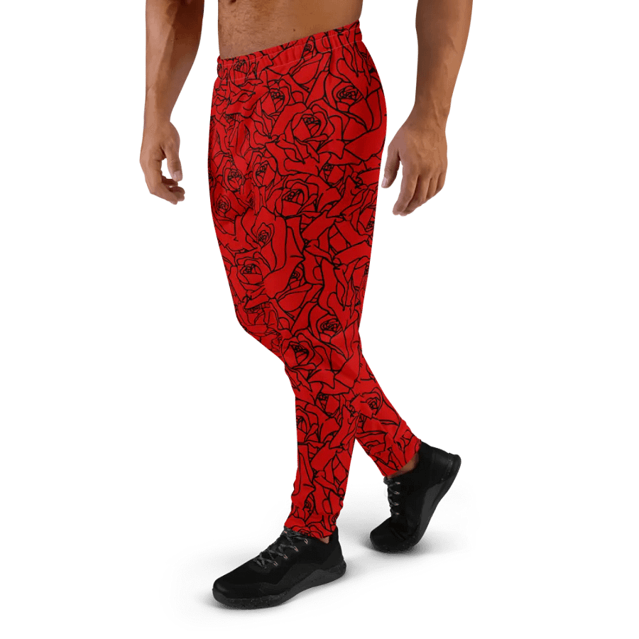 Loads of Roses · red-black joggers product image (3)
