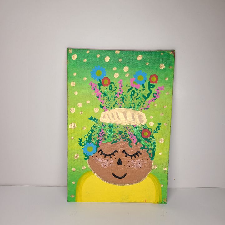 Grow Your Mind 4x6 painting on canvas product image (1)