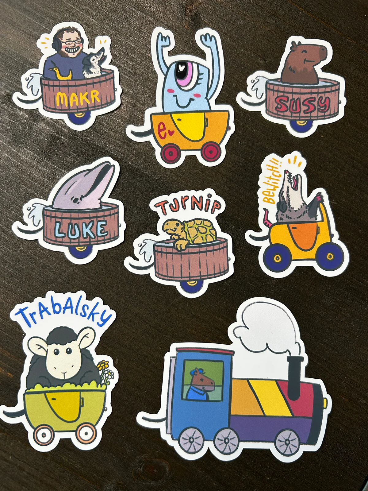 sticker pack : t-train product image (2)
