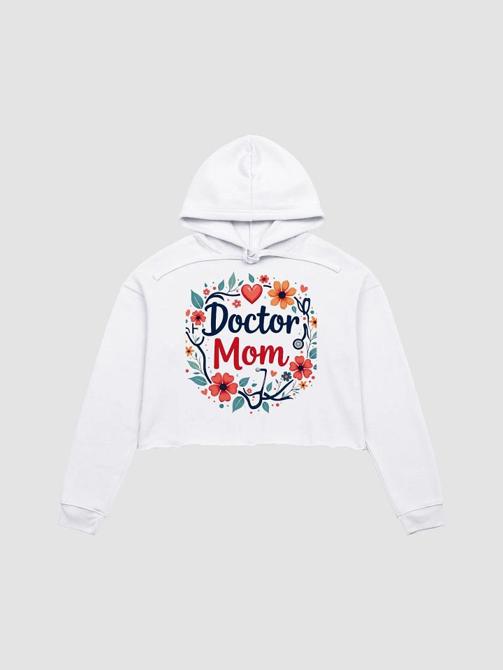 Doctor Mom Floral Crop Hoodie product image (6)