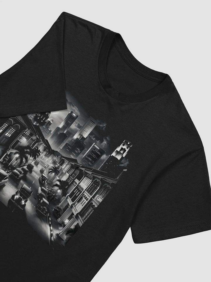 Singapore Inspired Moonlit Metropolis (Front Print Mens Tee) product image (2)