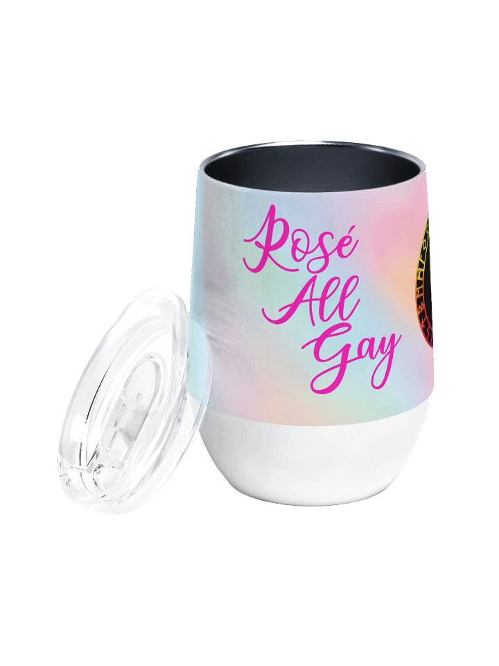 PRIDE Rosé All Gay Wine Tumbler product image (2)