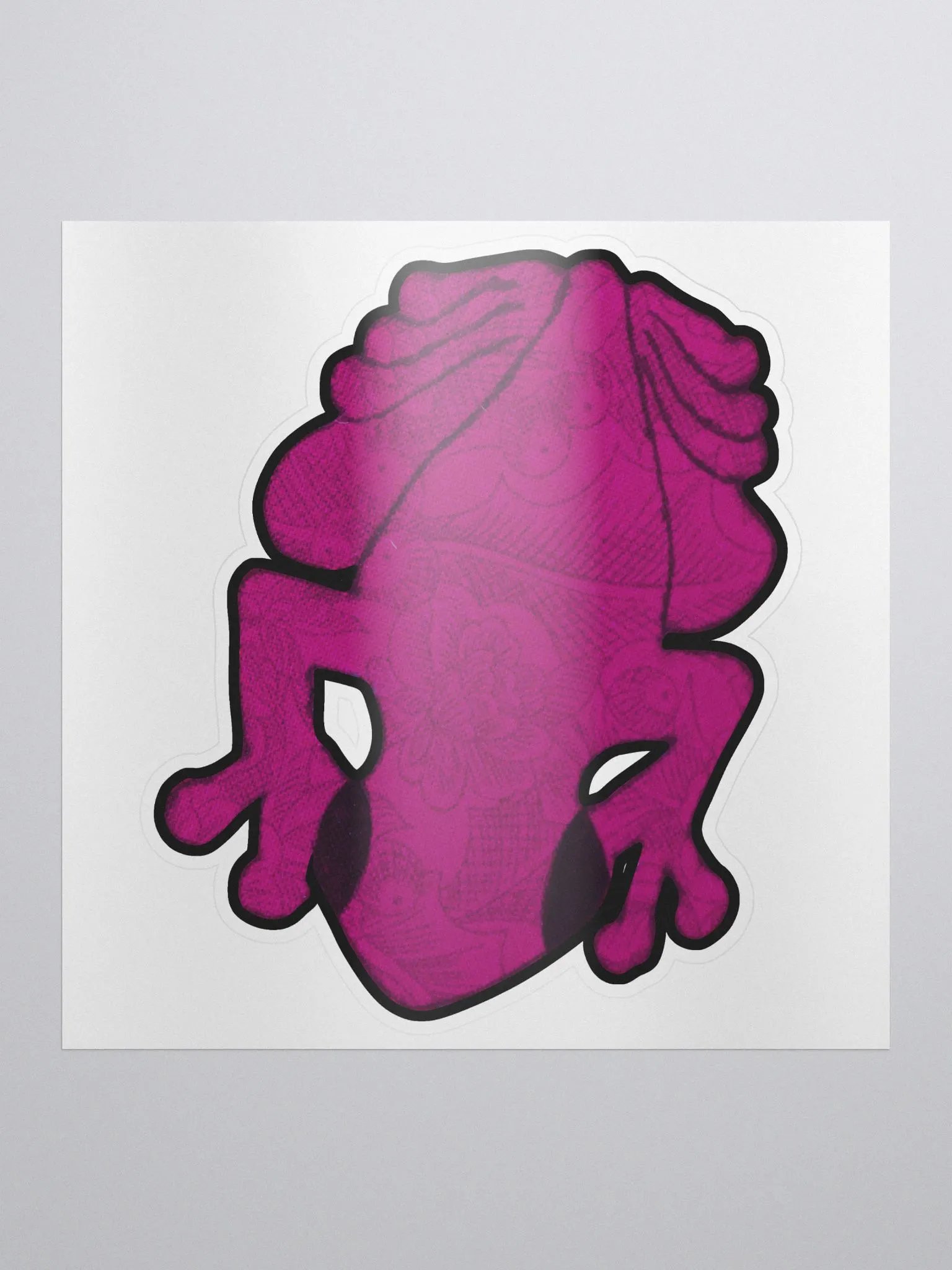 Big Frog Sticker in Bougainvillea product image (1)