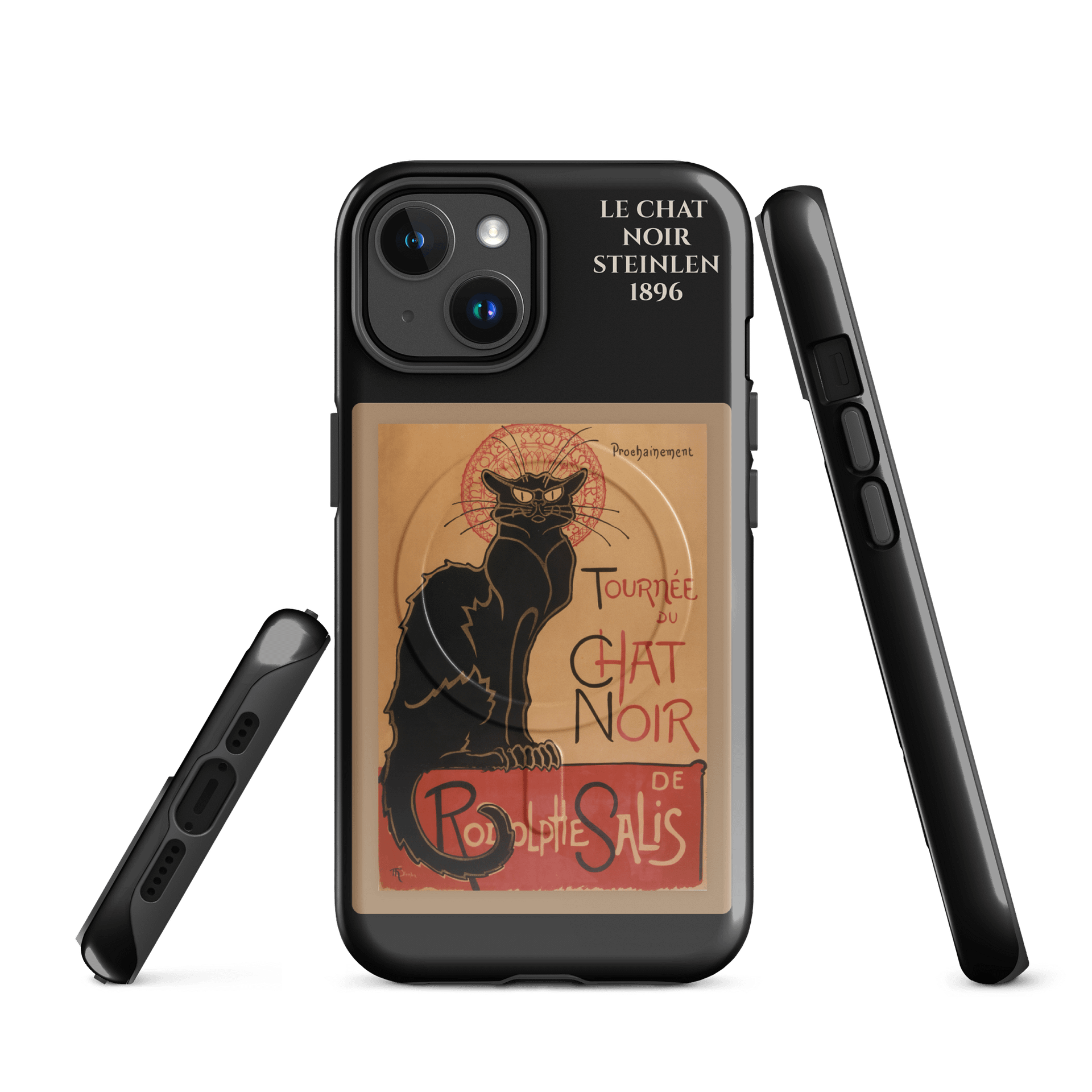 Le Chat Noir (Steinlen, 1896) iPhone® MagSafe® Tough Case product image (1)