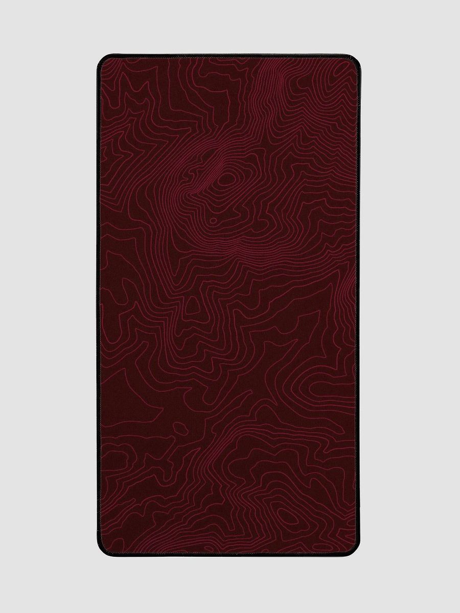 Maroon and Red Topographic Mouse Pad product image (2)