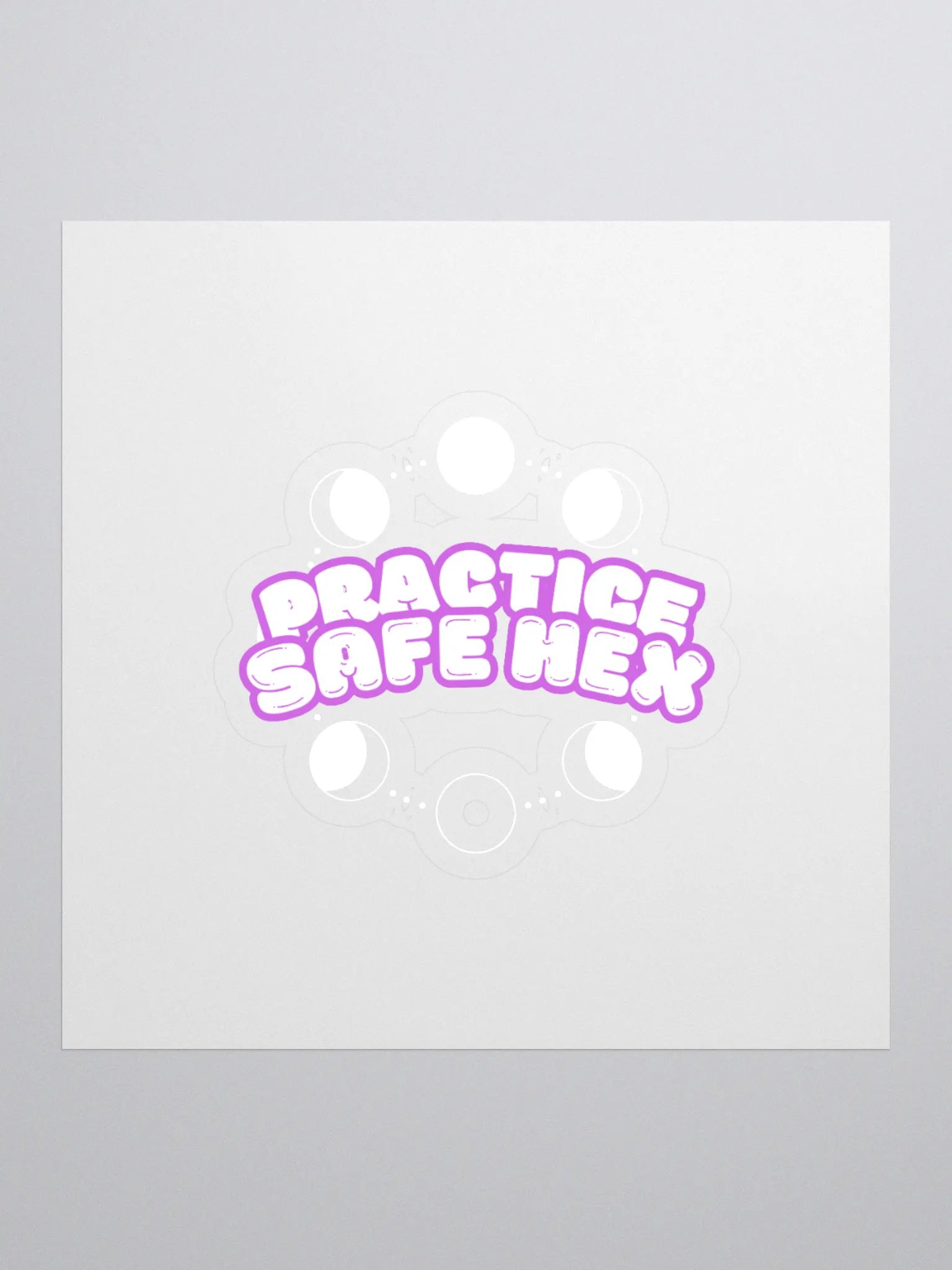 Safe Hex Kiss Cut Stickers product image (1)