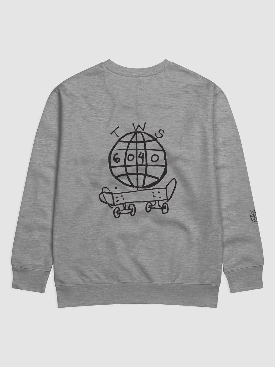 TWS x 6040 Skateboards Crew Sweatshirt #1 (Black Logo) product image (2)