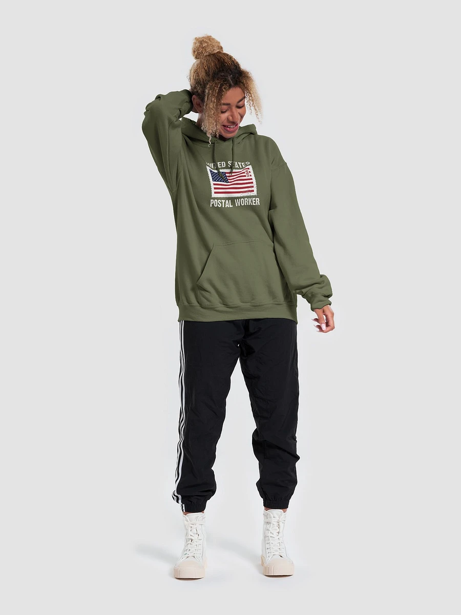US postal worker with flag UNISEX hoodie product image (46)