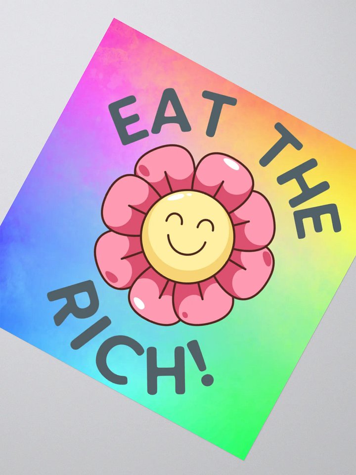EAT THE RICH Sticker product image (2)