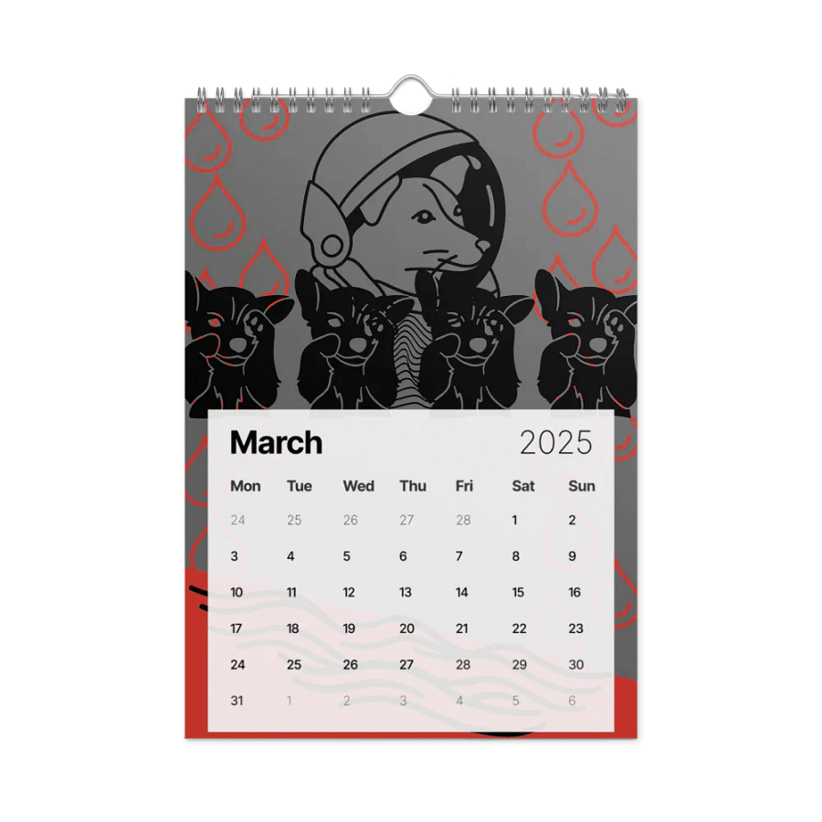 Neon Vibes 2025 Wall Calendar product image (9)