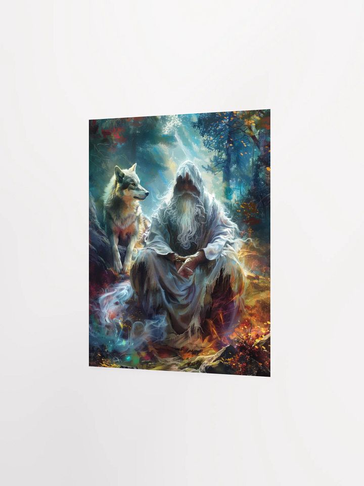 Sorcerer with his wolf - Poster product image (11)
