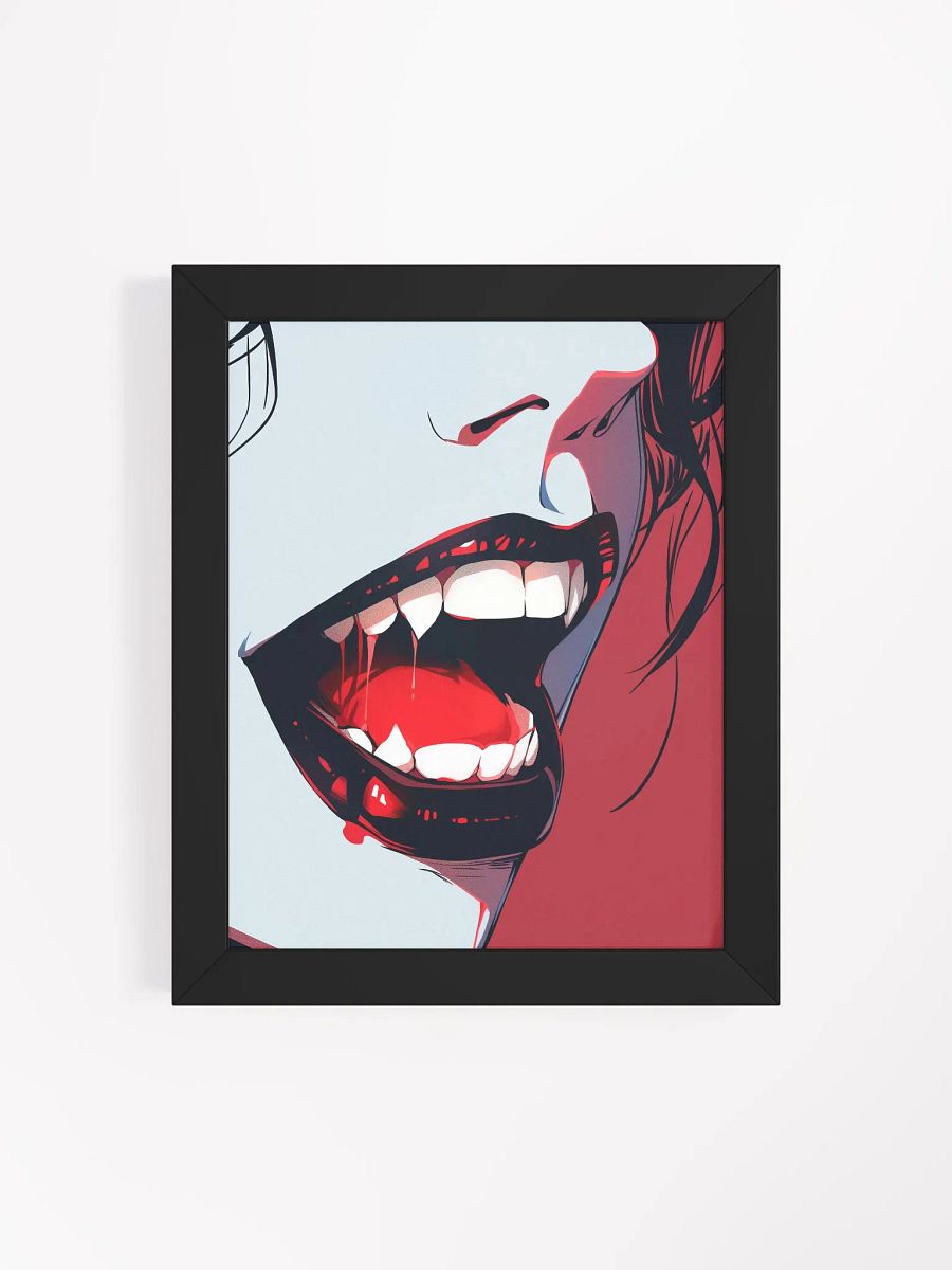Framed Vampire Fangs Matte Poster product image (49)