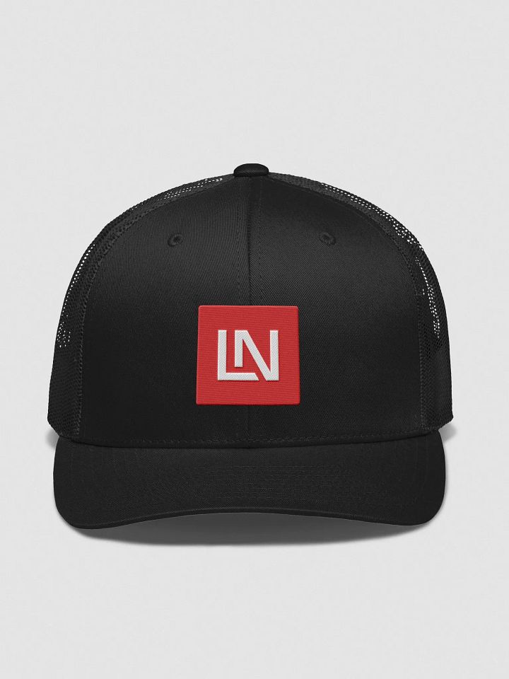 Bold 'LN' Logo Retro Trucker Hat product image (2)