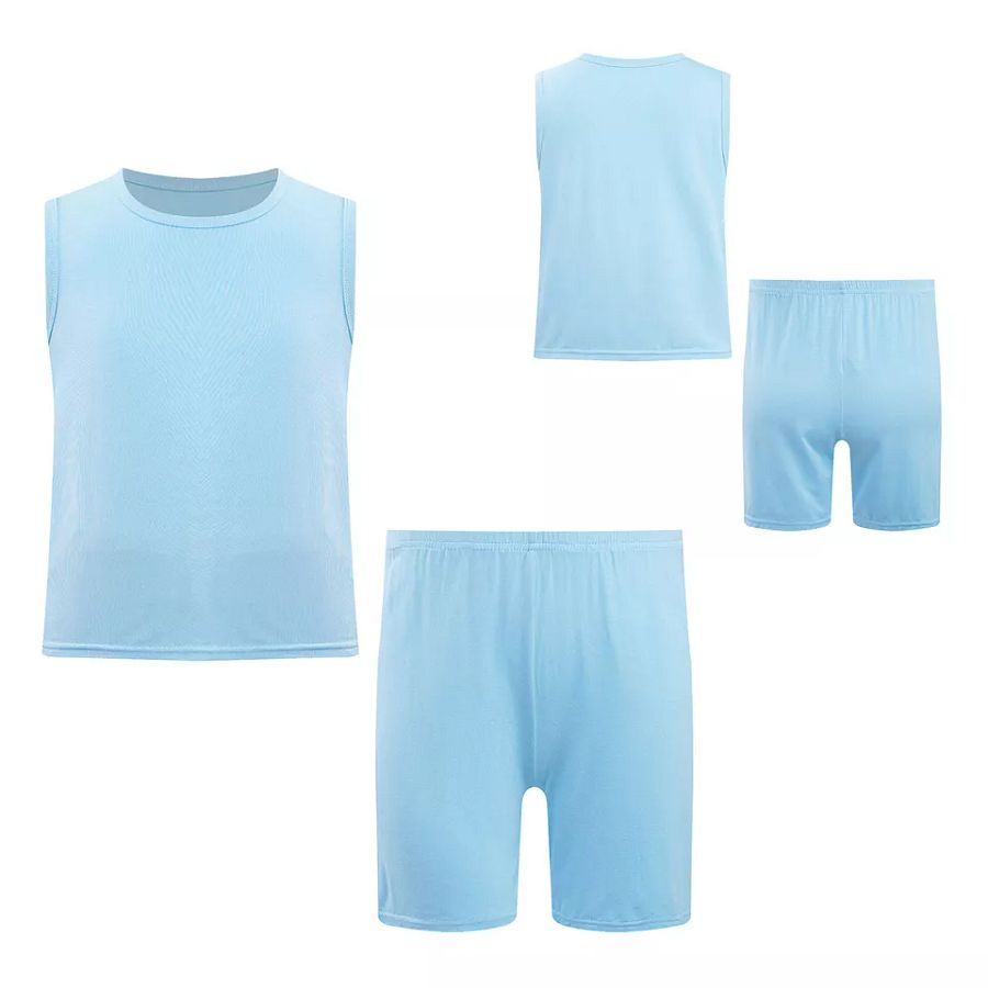Kids Boys Set Sleeveless Suit Loungewear Outfit Tracksuit Costume Sports Gym product image (10)
