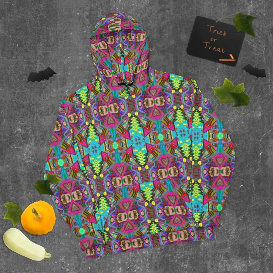Abstract Doodle Art Tower Moment Unisex Pull Over Hoodie product image (11)