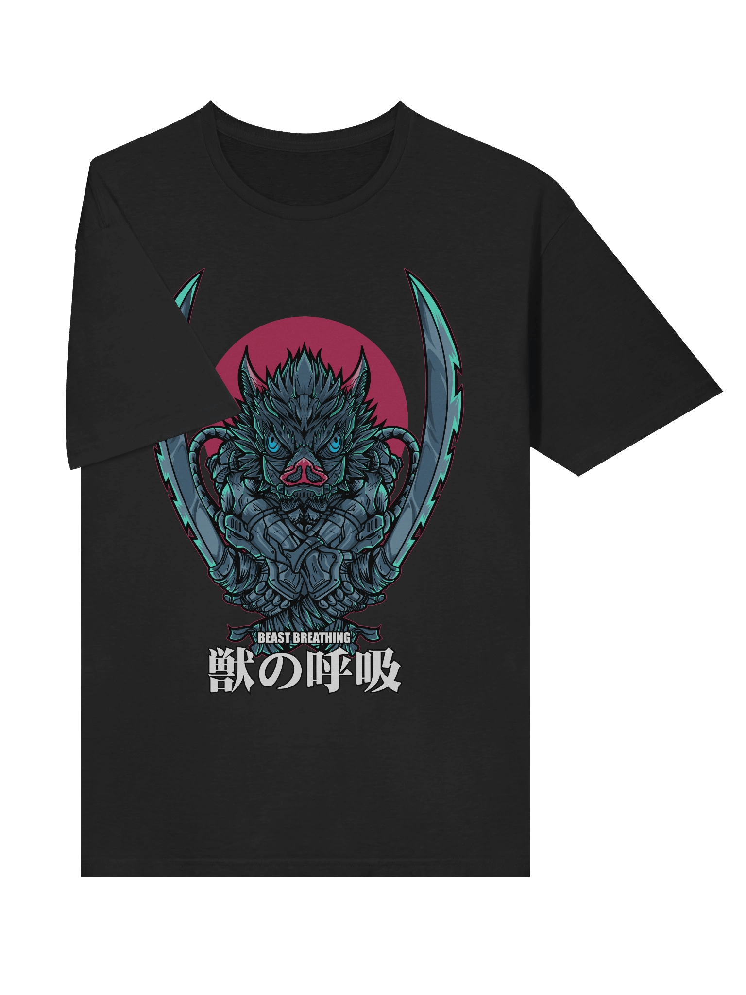 Demon Slayer – Inosuke Hashibira – Beast Breathing Crest – Gildan Softstyle T-Shirt product image (3)