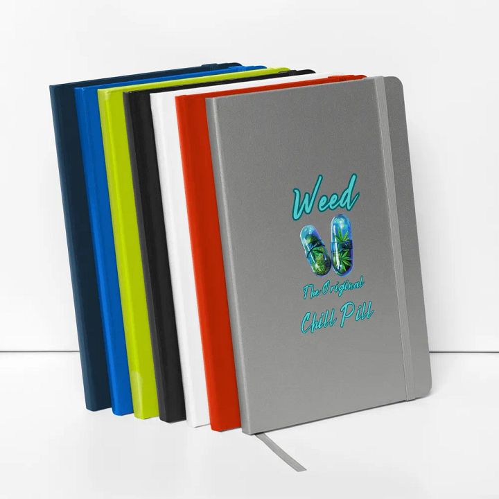 Chill Pill Cannabis Anxiety/Mental Health Hardcover Journal product image (15)