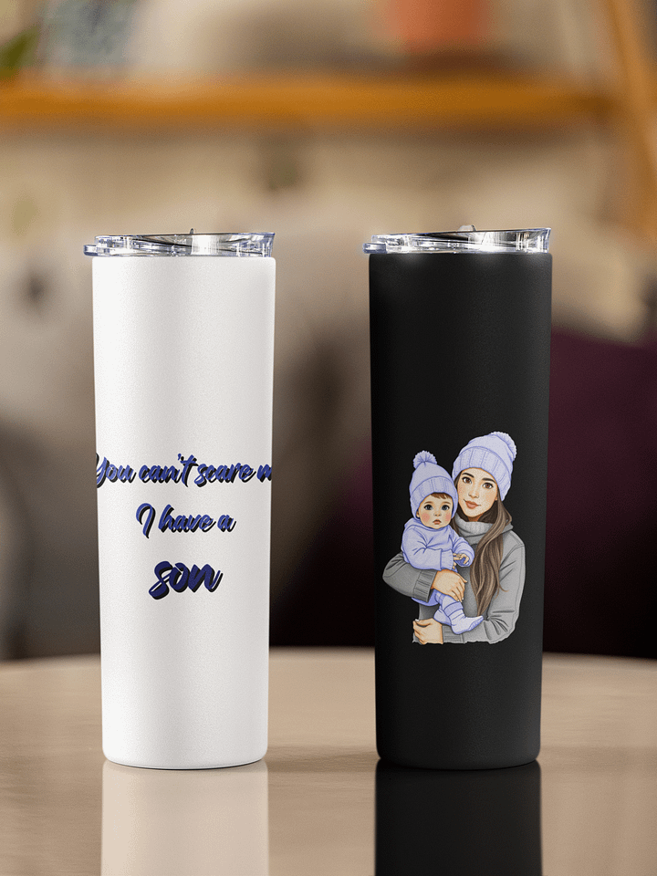 Stay Refreshed, Mama - Tumbler for Boy Moms - Brown eyes, Blonde hair product image (1)